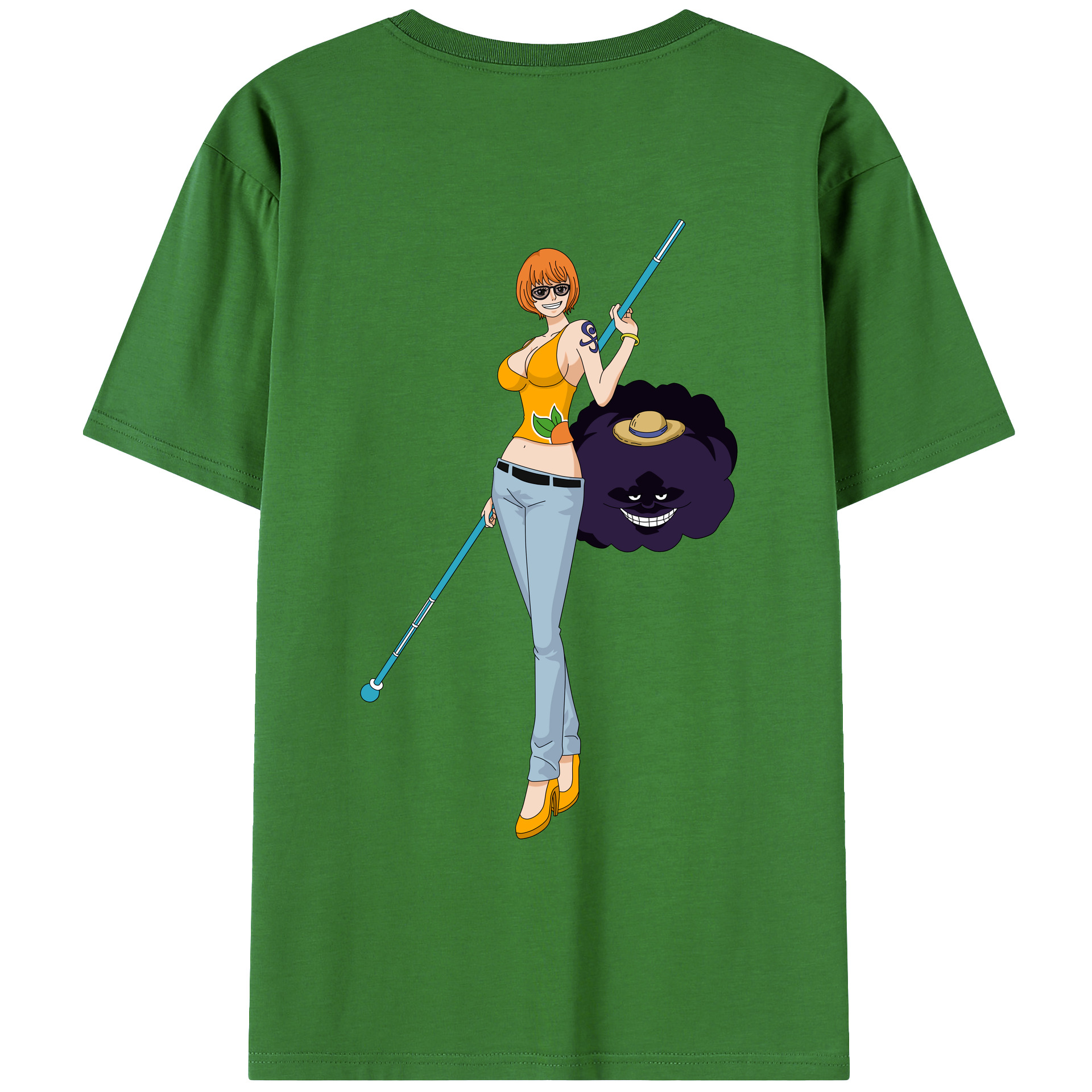 ワンピース ナミ ONE PIECE Nami レディース半袖Tシャツ(バックプリント)